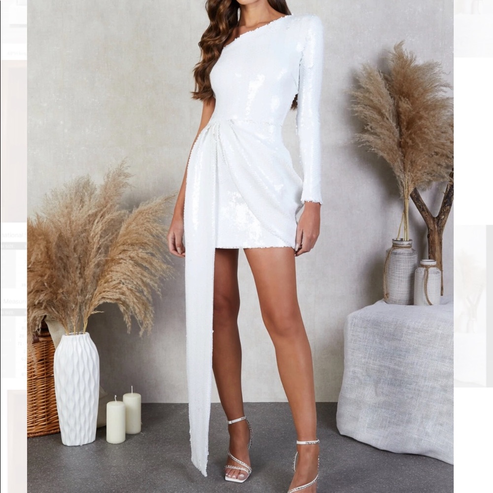 Nadine Merabi Celina White Dress - S/M